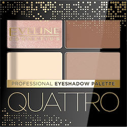 Eveline Quattro Palette with Pressed Powder Eye...