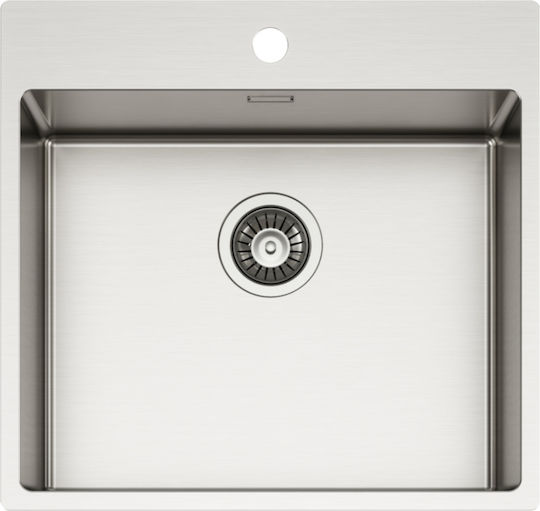 Elleci Compass 500 Drop-In Inox Μ54xΠ51cm Silver