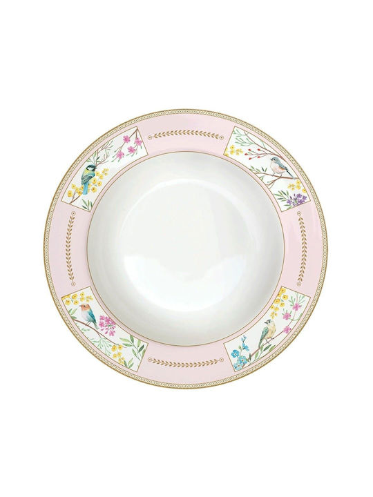 Easy-Life Plate Soup made of Porcelain Multicolour with Diameter 21.5cm
