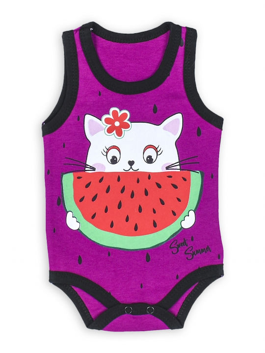 Poki Baby Bodysuit Set Fuchsia