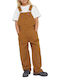 Dickies Kids Dungarees Rinsed Brown