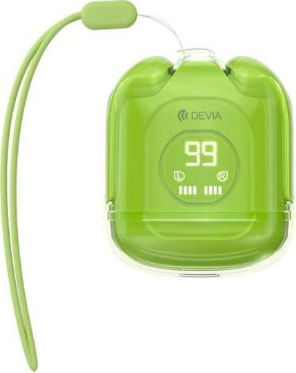Devia M6 EM406 In-ear Bluetooth Handsfree Earphones with Charging Case Green