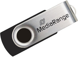 MediaRange 128GB USB 2.0 Stick Μαύρο