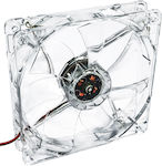 Akyga AW-12A-WH Case Fan 120mm with White Lighting and Connection 3-Pin / 4-Pin Molex 1pcs White