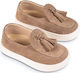 Babywalker Brown Baptism Moccasins