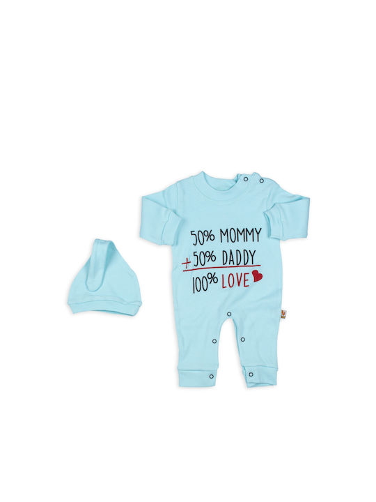 Poki Baby Bodysuit Light Blue