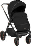 Kikka Boo Tiffany Verstellbar 2 in 1 Baby Kinderwagen Geeignet für Neugeborene Black 12.5kg