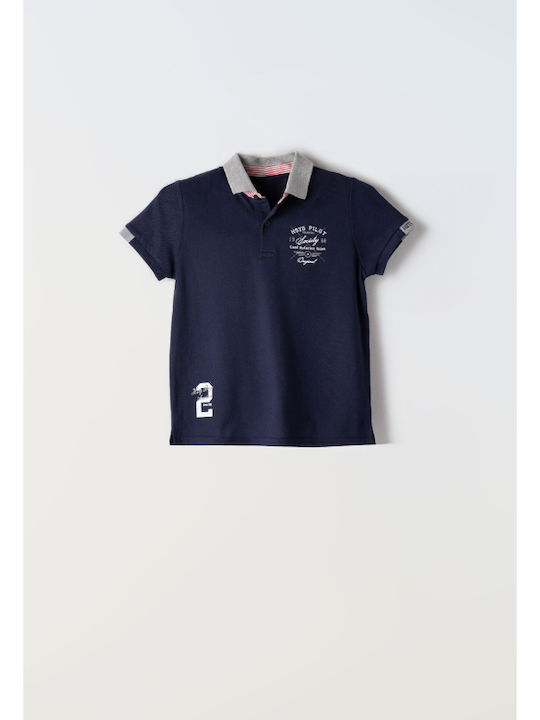 Hashtag Kids Polo Short Sleeve Dark Blue