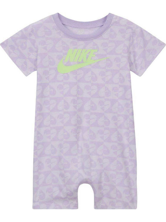 Nike Sweet Swoosh Babystrampler Kurzärmelig Lilac