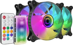 Mars Gaming MF-3DKIT Case Fan 120mm 3 Pieces