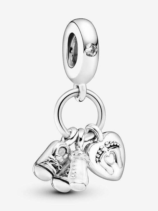 Pandora Charm Cu Pietre Din Argint Cu Zircon