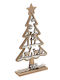 Christmas Decorative Wood Tree 29cm Beige