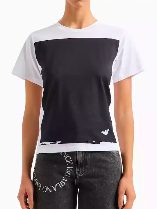 Emporio Armani Damen Sportlich T-shirt Blau