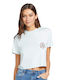 Volcom Women's T-shirt Light Blue