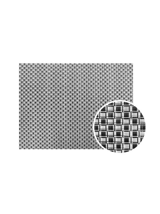 GTSA Placemats Plastic Argintiu 45x30cm 12buc