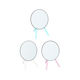 Atmosphera Makeup Mirror Tabletop 14.5x16.5cm Silver