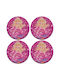 Koupakoupa Barbie Mermaid Round Coaster Wooden Pink 4pcs
