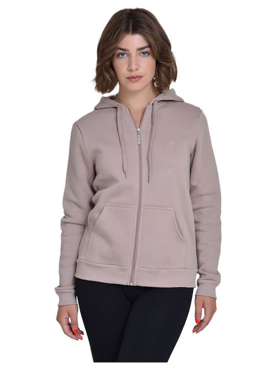 Target Women's Hooded Fleece Cardigan Gray