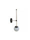 Stimeno Lamp Wall with Socket G9 Black 13cm