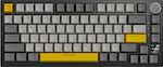 Ajazz AK820 Pro Hot-Swap Kabellos Gaming Mechanische Tastatur 75% mit Flying Fish Schaltern und RGB-Beleuchtung (Englisch US) Gray