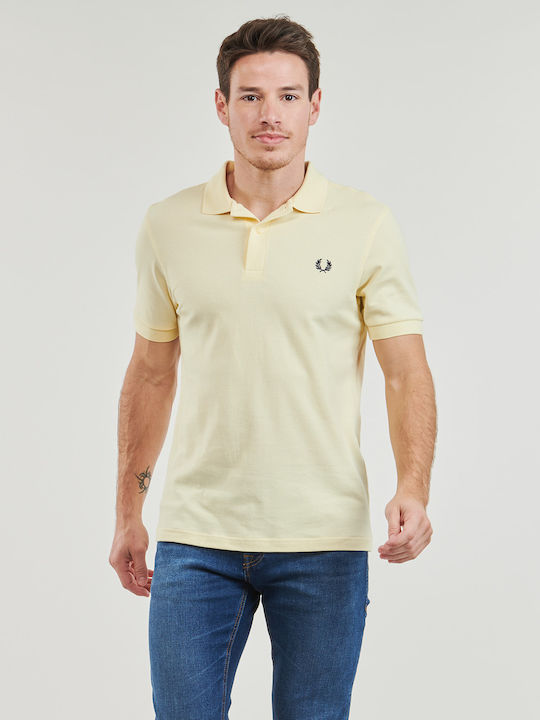 Fred Perry Polo Μπλούζα Κοντομάνικη Κίτρινη