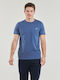 Fred Perry Men's Short Sleeve Blouse Blue