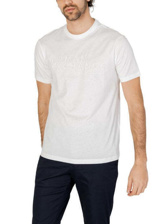 Armani Exchange Herren T-Shirt Kurzarm Weiß