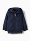 Kids' Casual Jacket Windproof with Hood Blue
