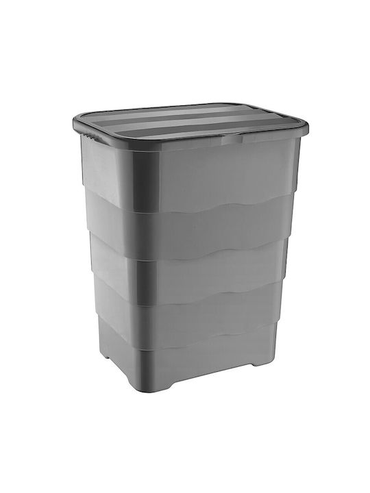 Viosarp Laundry Basket Plastic with Cap 45x35x54cm