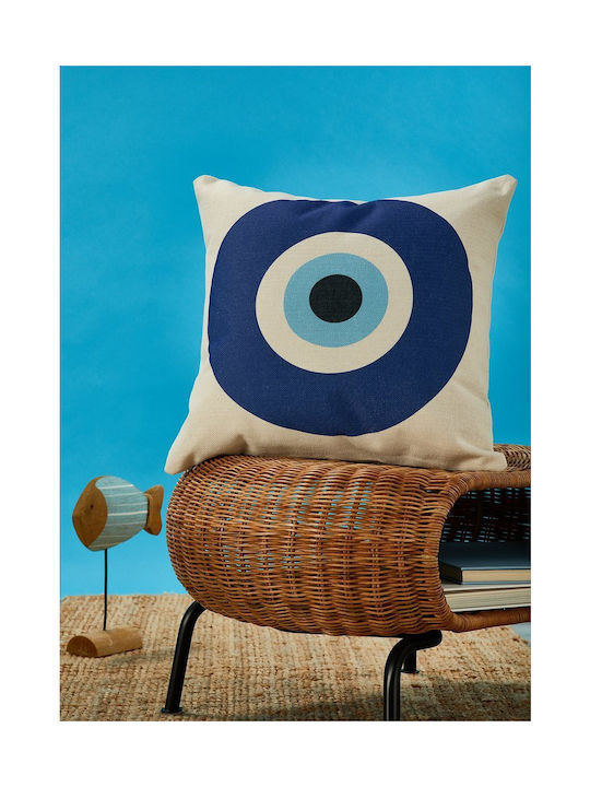 Whitegg Decorative Pillow Case D0203-8 100% Cotton White 45x45cm