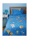 Sunshine Sheet Set Single with Elastic Band Cotton Feelings 26 Light Blue 105x205cm 3pcs