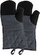 5Five Oven Mitt Black 2pcs