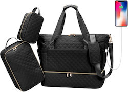 Queen Mother Shoulder/Hand Diaper Bag Black 59x...