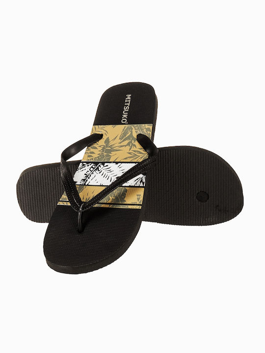 Mitsuko Flip Flops bărbați Negri