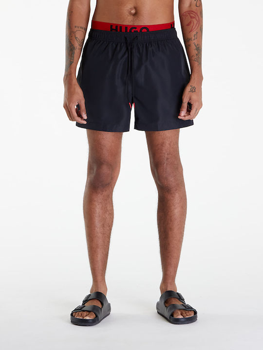 Hugo Boss Herren Badehose Schwarz Drucken