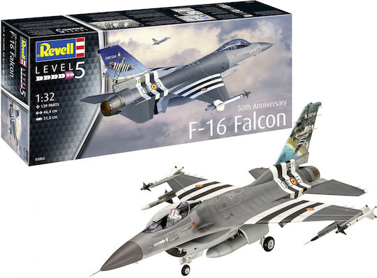 Revell 50th Anniversary F-16 Falcon Scale Φιγούρα Μοντελισμού σε Κλίμακα 1:32 45.3εκ.