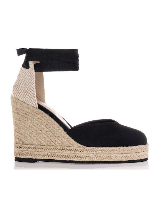 Sante Women's Fabric Platform Espadrilles Black