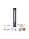 GloboStar Merida Outdoor Floor Lamp Small Post 40W with Natural White Light IP67 Gray