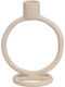 Candle Holder in Beige Color 11x11x15cm 1pcs