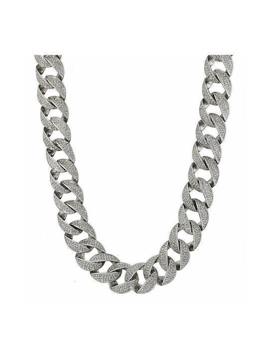 Chain Neck Cuban made of Stainless Steel Wide Thickness 16mm