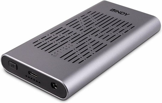 Lindy Carcasă pentru unitate de hard disk M.2 SATA III NVME cu conexiune USB 3.2 Tip-C