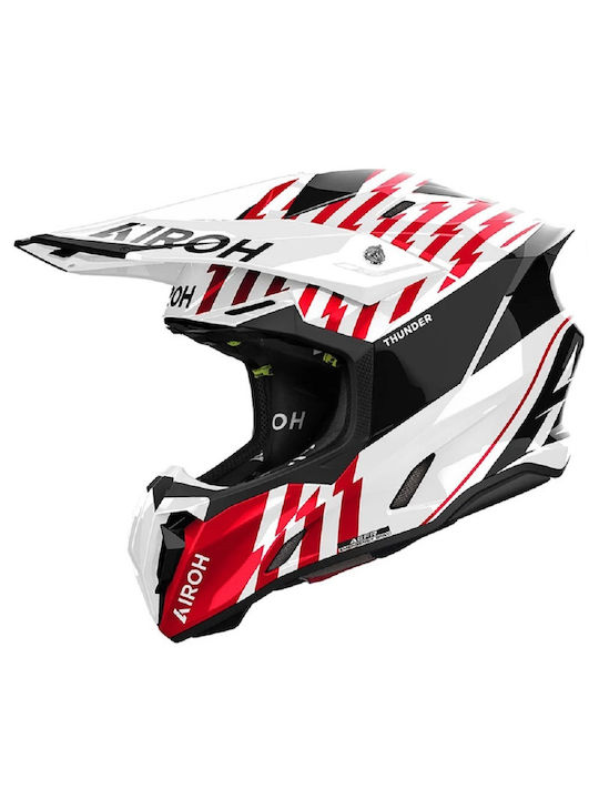 Airoh Twist 3 Thunder Red Motorcycle Helmet Mot...