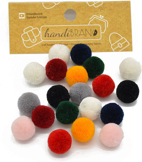 Handibrand Pom Pom Craft Set of 20pcs