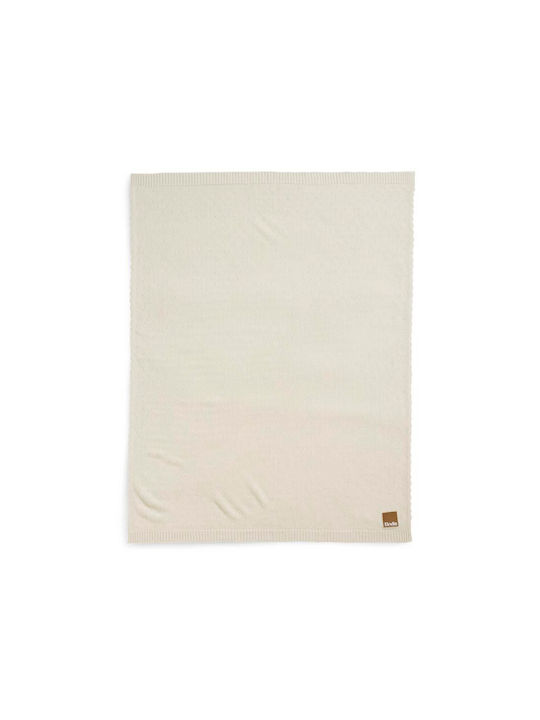 Elodie Details Blanket Nursery Swaddling Blankets Knitted White Creamy White 75x100cm