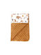 Baby Star Blanket Cot Minky Forest Brown Camel 100x150cm