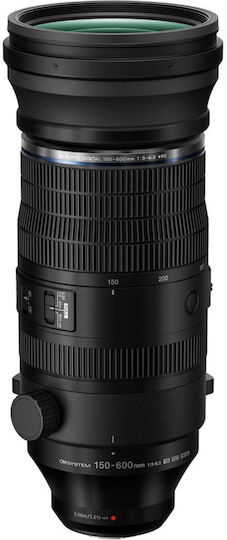 Olympus Camera Lens M.Zuiko ED 150-600mm Super Telephoto / Tele Zoom for Olympus 4/3 Mount Black