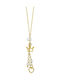 Kiriakos Gofas Детска гривна с камъни от Злато с верига 14K PM166