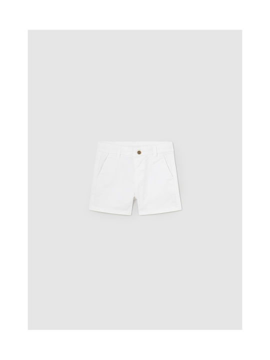 Mayoral Kids Shorts/Bermuda Fabric Καπαρτινέ White