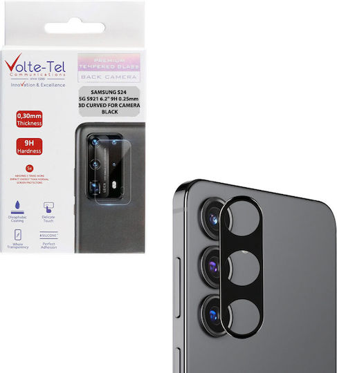 Volte-Tel Προστασία Κάμερας Tempered Glass Μαύρο για το Galaxy S24