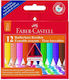 Faber-Castell Σετ Κηρομπογιές με 12 Χρώματα